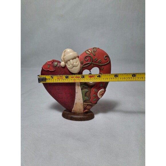 Vintage 2007 Enesco Take Heart Santa Figurine Christmas Bells Family Gift - Picture 6 of 6